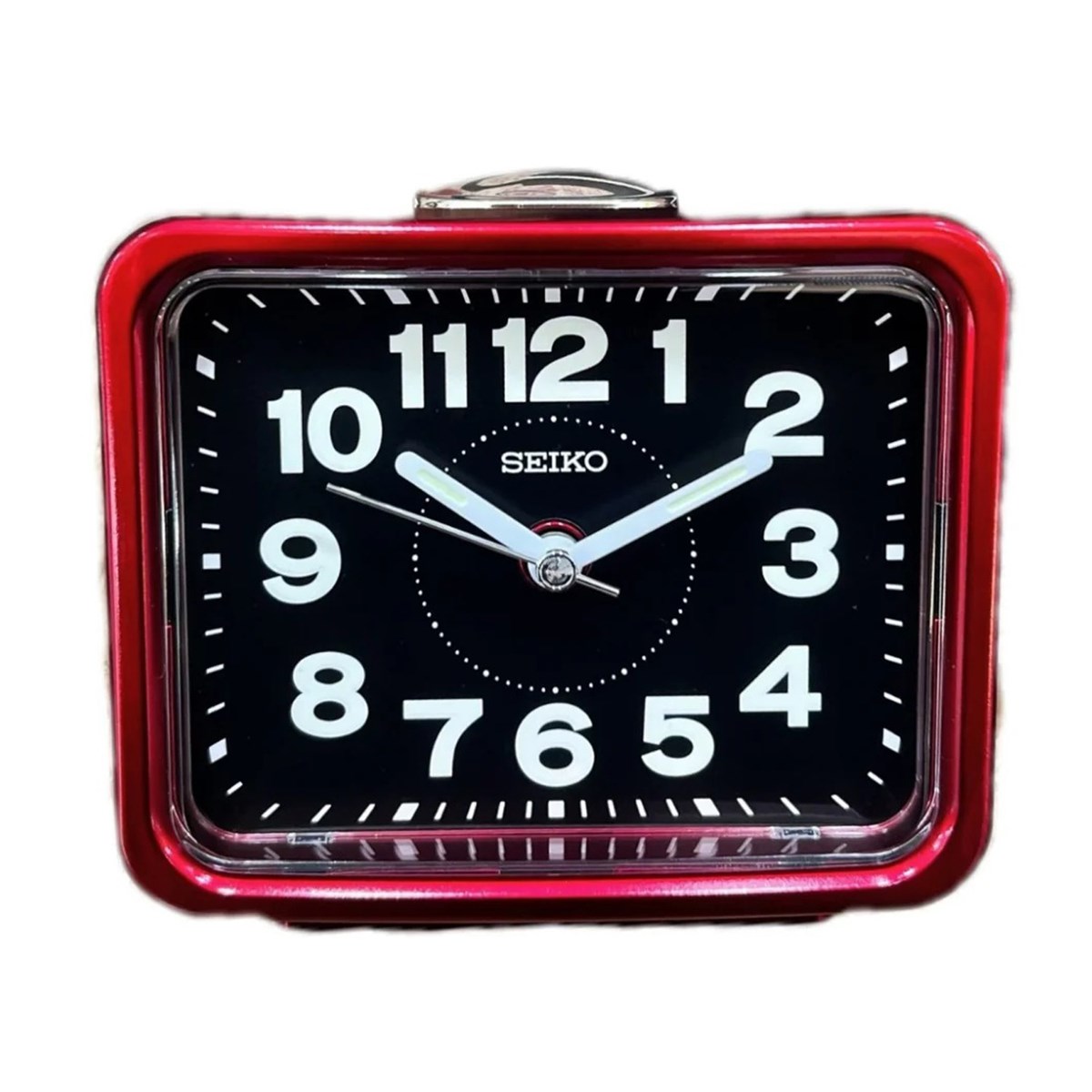 Réveil Seiko noir/rouge
