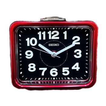 Réveil Seiko noir/rouge
