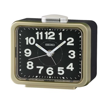 Réveil Seiko noir/doré