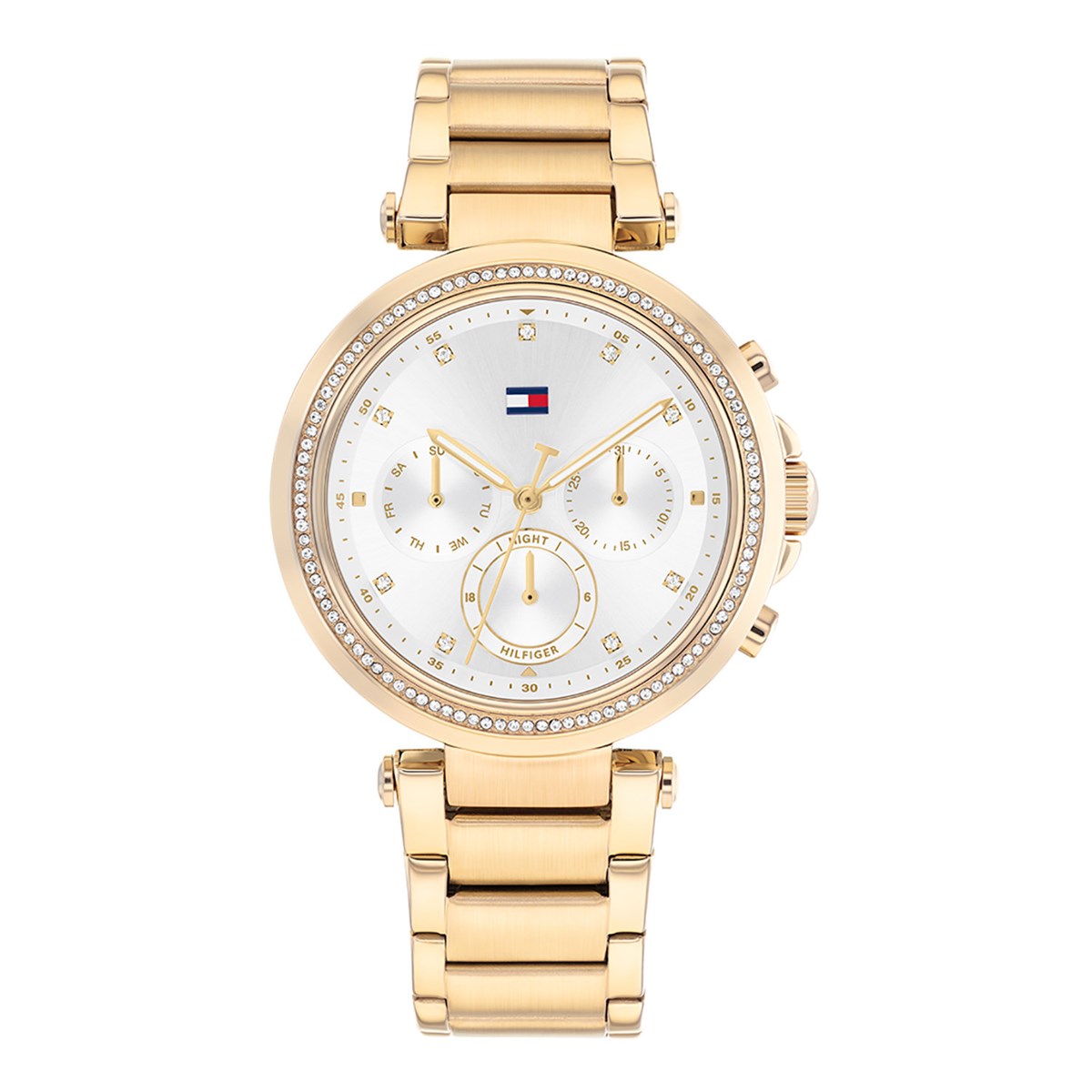 Montre femme Tommy Hilfiger chrono tout acier