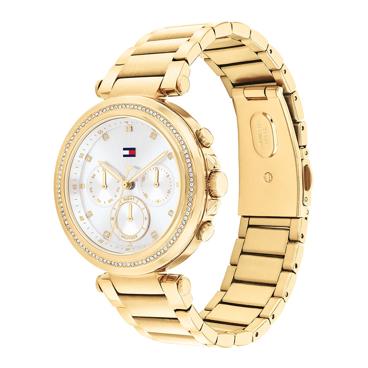 Montre femme Tommy Hilfiger chrono tout acier - vue 3