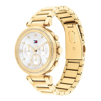 Montre femme Tommy Hilfiger chrono tout acier
