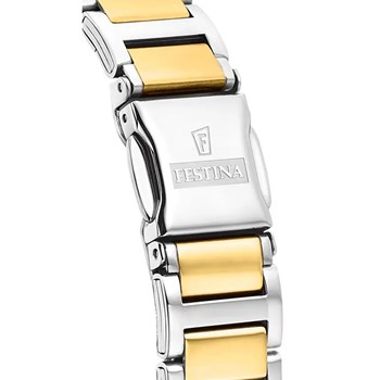 Montre femme Festina acier bicolore oxydes