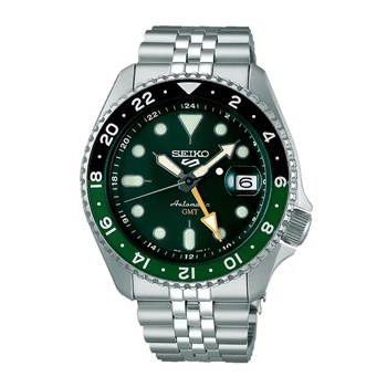 Montre Seiko 5 Sports GMT automatique cadran vert