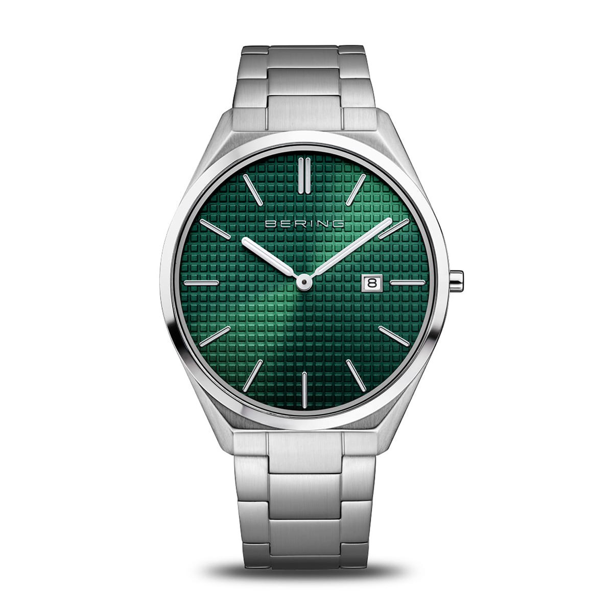 Montre Bering ultra slim acier cadran vert