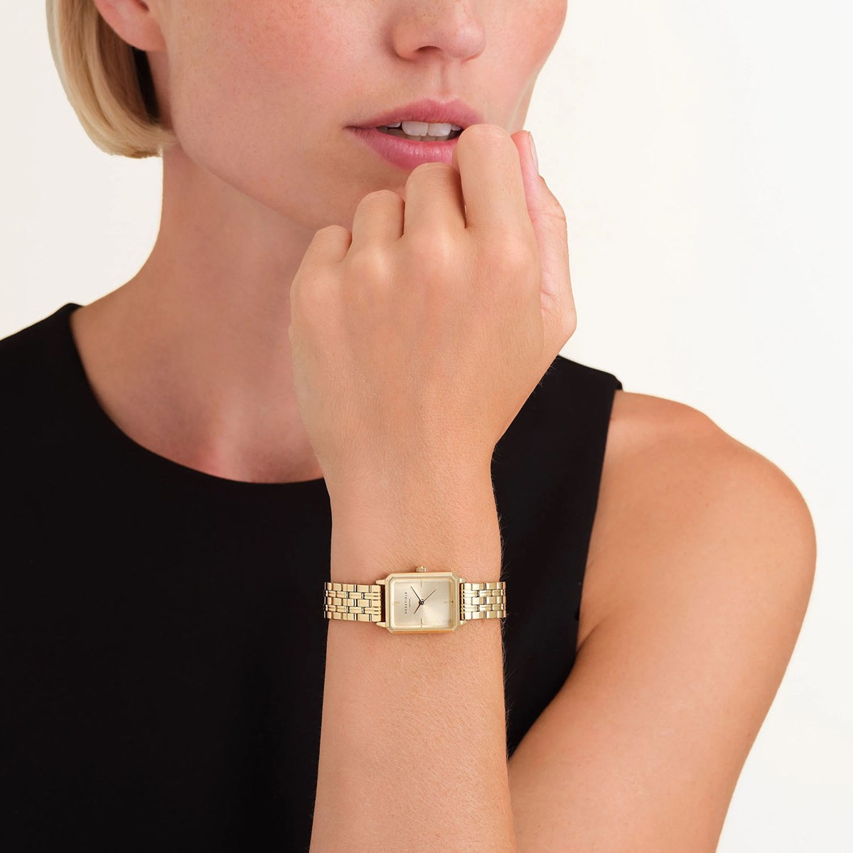 Montre femme Rosefield Octagon XS champagne - vue 2