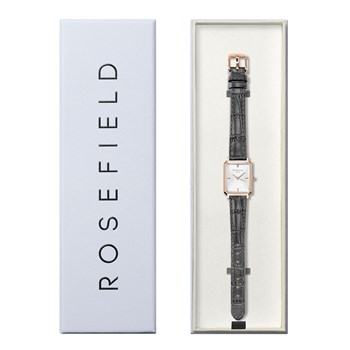 Montre femme Rosefield Octagon XS cuir gris