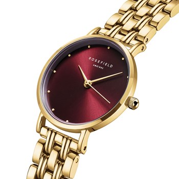 Montre femme Rosefield Small Edit Bordeaux