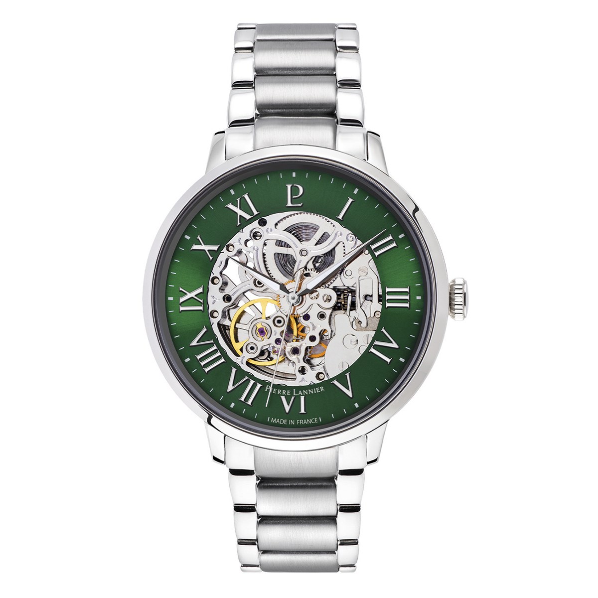 Montre Pierre Lannier Automatic acier cadran vert