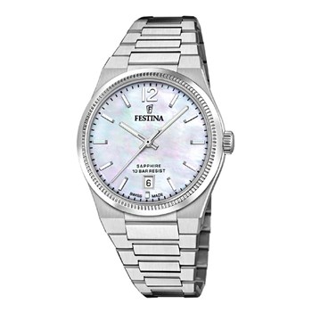 Montre femme Festina Swiss Made Rivé cadran nacre