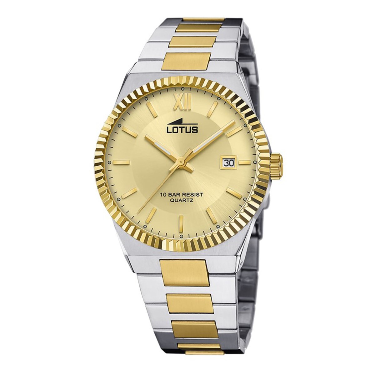 Montre Lotus acier bicolore