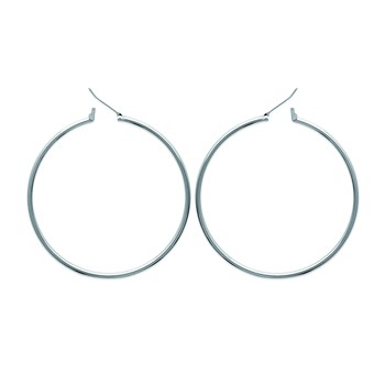 Créoles Brillaxis argent 50mm