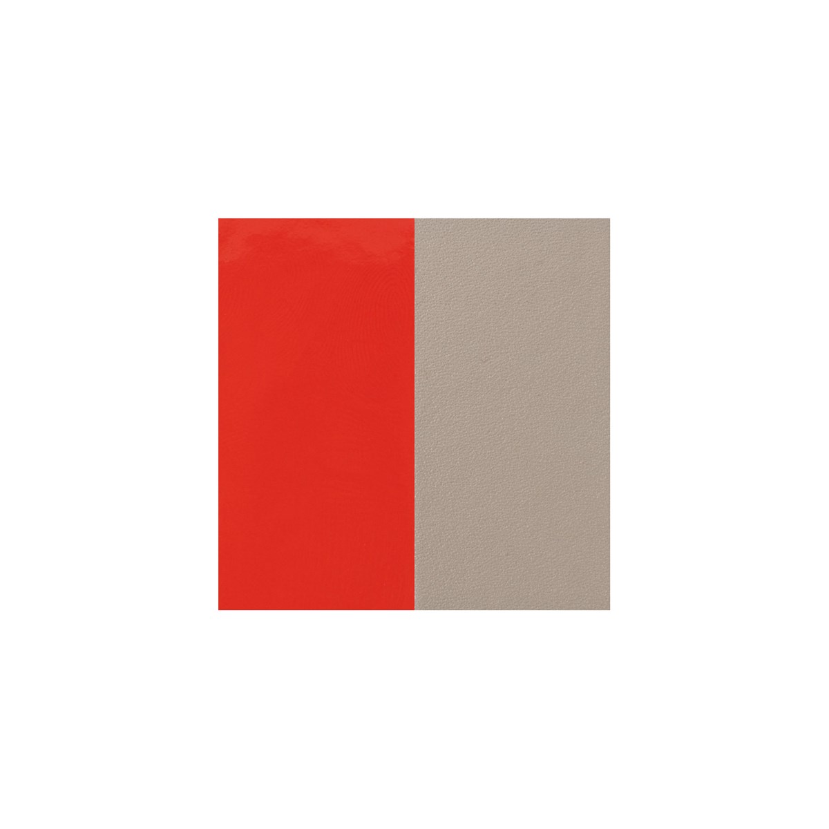 Cuir bracelet Les Georgettes Corail/Taupe 40mm