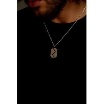 Jaxon single-pattern necklace in 316L steel