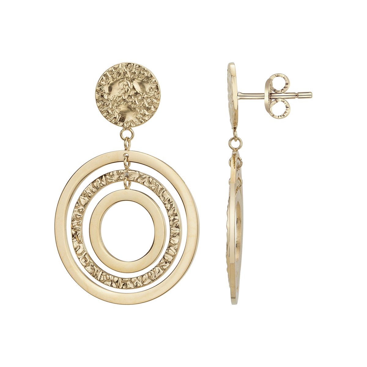 Boucles d'oreilles pendantes Léona en Acier 316L