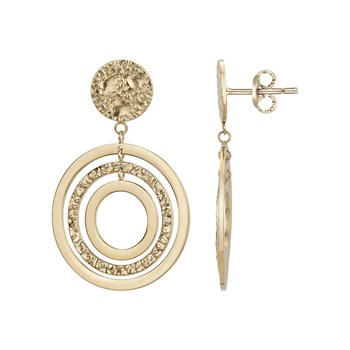 Boucles d'oreilles pendantes Léona en Acier 316L