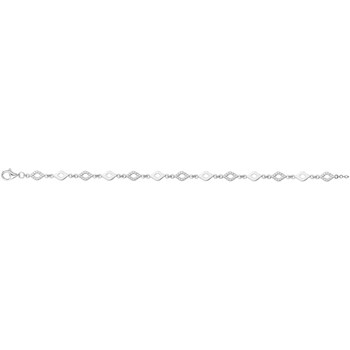 Bracelet souple multi-motifs en Argent avec oxyde de zirconium blanc