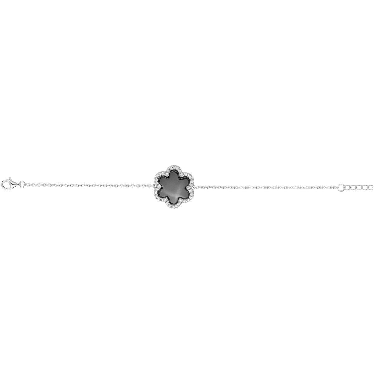 Bracelet Léonie en Argent avec oxyde de zirconium blanc