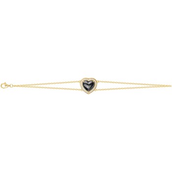 Bracelet Luna en Plaqué Or avec oxyde de zirconium blanc