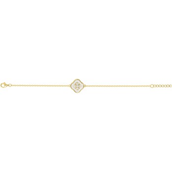 Bracelet Amaya en Plaqué Or avec oxyde de zirconium blanc