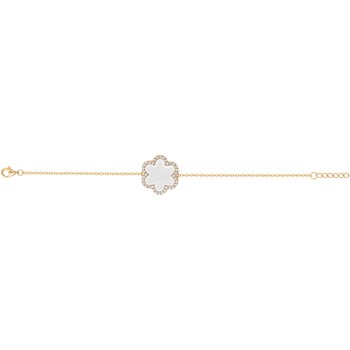 Bracelet Léonie en Plaqué Or avec oxyde de zirconium blanc