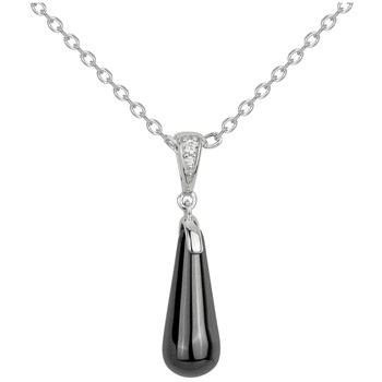 Collier mono-motif Alix en Argent avec oxyde de zirconium blanc