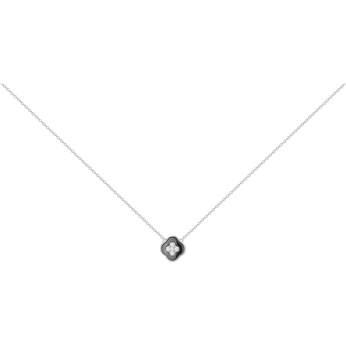 Collier en Argent avec oxyde de zirconium blanc