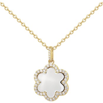 Collier Léonie en Plaqué Or avec oxyde de zirconium blanc