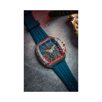 Montre homme - Mouvement japonais meca-quartz chronographe
