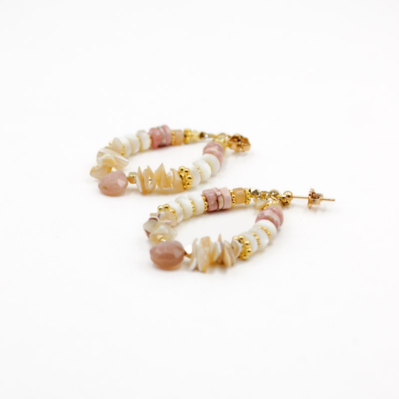 Boucles d'oreilles heishi - ELSA