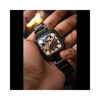 Engineer Paxton Skeleton Automatic - Montre homme - Mouvement automatique squelette 3 aiguilles - doré rose