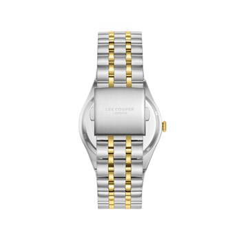 JAYDEN - Montre Homme - Analogique Mouvement 3 aiguilles - Boitier rond en métal - Bracelet en métal - Cadran blanc