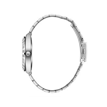 JAYDEN - Montre Homme - Analogique Mouvement 3 aiguilles - Boitier rond en métal - Bracelet en métal - Cadran noir