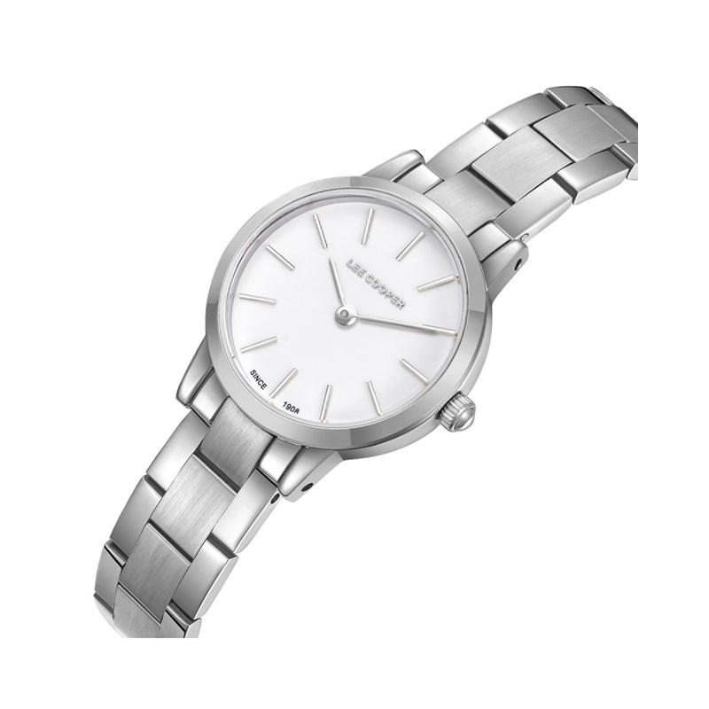 MARGARET - Montre Femme - Analogique Mouvement 2 aiguilles - Boitier rond en métal - Bracelet en métal - Cadran blanc - vue 2