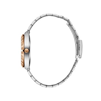 SOPHIE - Montre Femme - Analogique Mouvement 3 aiguilles - Boitier rond en métal - Bracelet en métal - Cadran noir