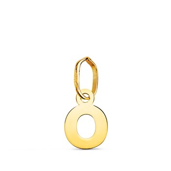Pendentif Or 18 Carats 750 Jaune - Initiale Lettre 'O' - Chaine Offerte
