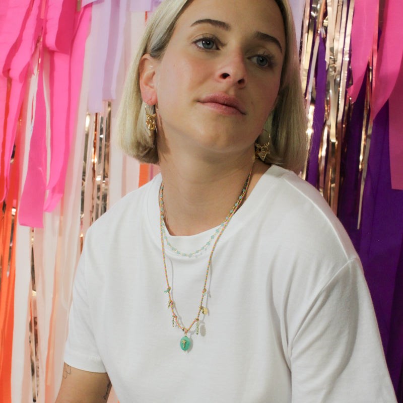 Collier perles Nacre - CAROLE - vue 2