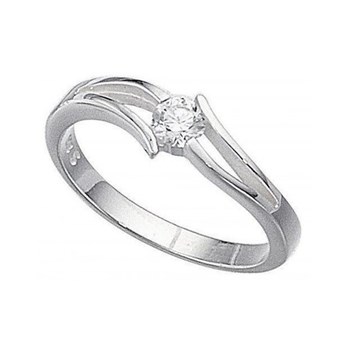 Bague solitaire en argent 925