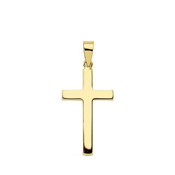 Pendentif - Médaille Croix Or 18 Carats 750 Jaune - Chaine Offerte