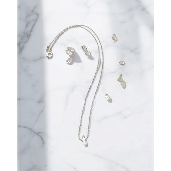 Collier Diamant Herkimer argent femme
