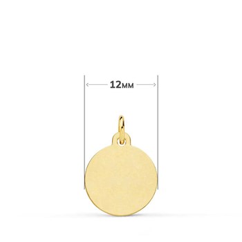 Médaille Or 18 Carats 750 Jaune Saint Christophe 12mm - Chaîne et Gravure Offertes