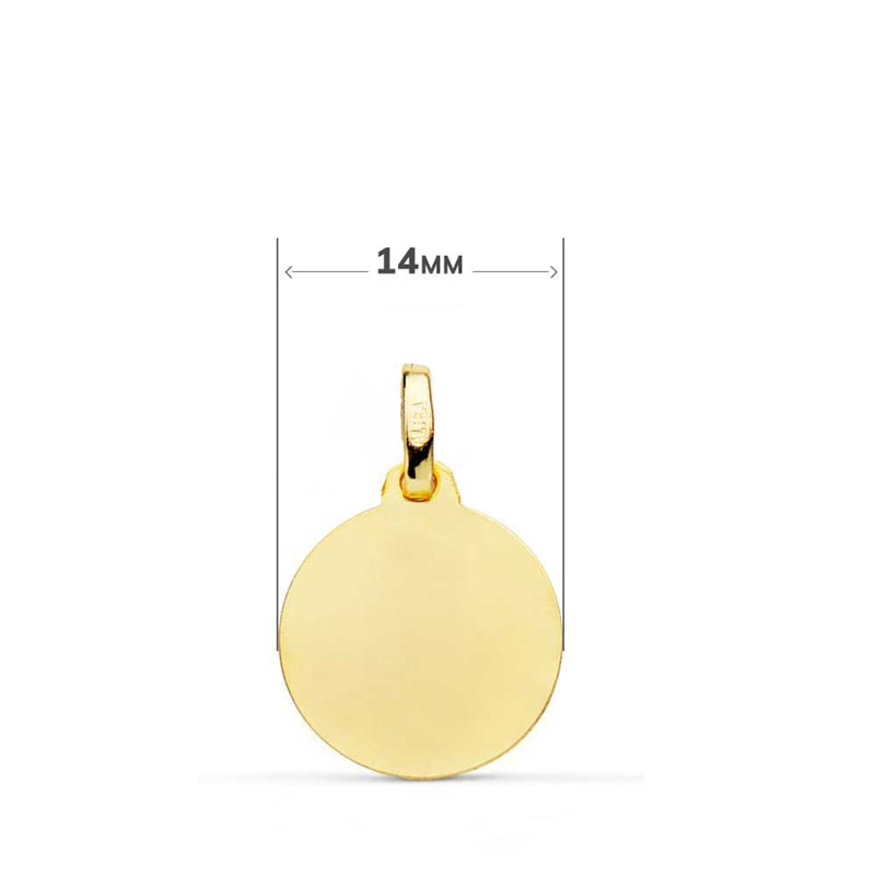 Médaille Or 18 Carats 750 Jaune Saint Christophe 14mm - Chaîne et Gravure Offertes - vue 4