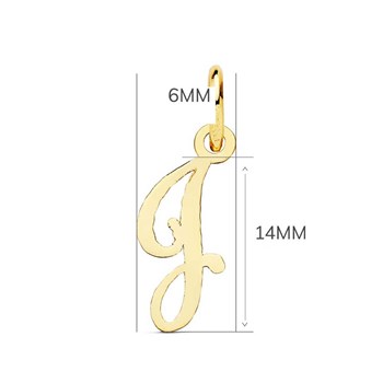 Pendentif Lettre 'J' Or 750 Jaune - Chaine Offerte
