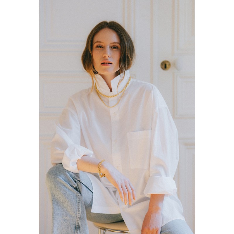 maxi collier doré à l'or fin - GASTON - vue 4