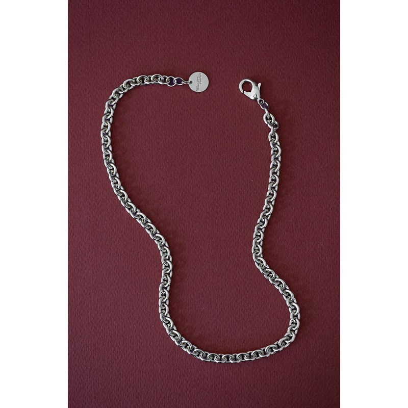 maxi collier plaqué argent - GASTON - vue 2