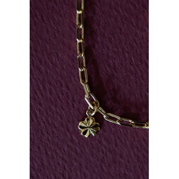 bracelet trèfles doré à l'or fin - LÉON