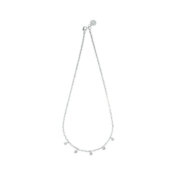 collier trèfles plaqué argent - LÉON