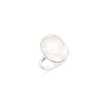 Bague pierre de lune, Argent