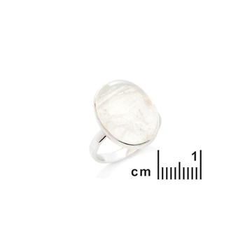 Bague pierre de lune, Argent