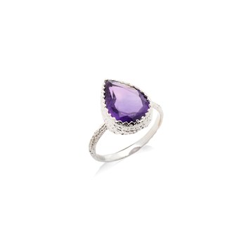 Bague améthyste, Argent 925